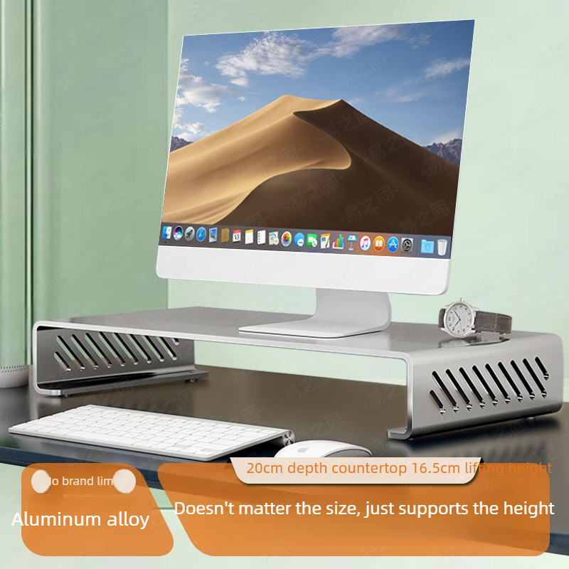 Desk Setup Laptop And Monitor - Computer Monitor Stand Riser Ergonomic Desk