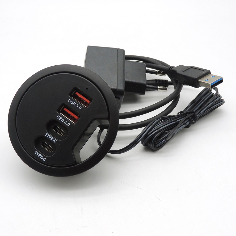 Desk Setup Hub - USB Desk Hub USB3.0 HUB With