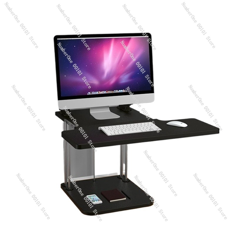 Desk Setup Laptop And Monitor - Height-Adjustable Standing Desk Converter for Desktop