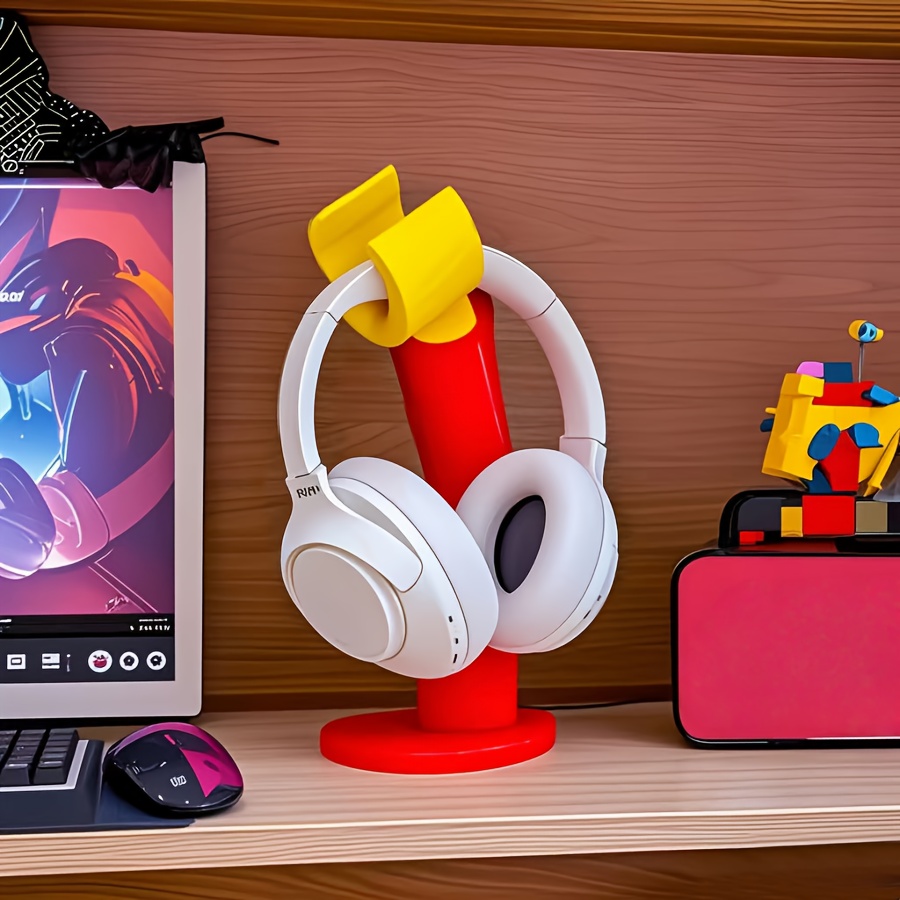 Desk Setup Headphones - Creative Headphone Stand & Desk Shelf