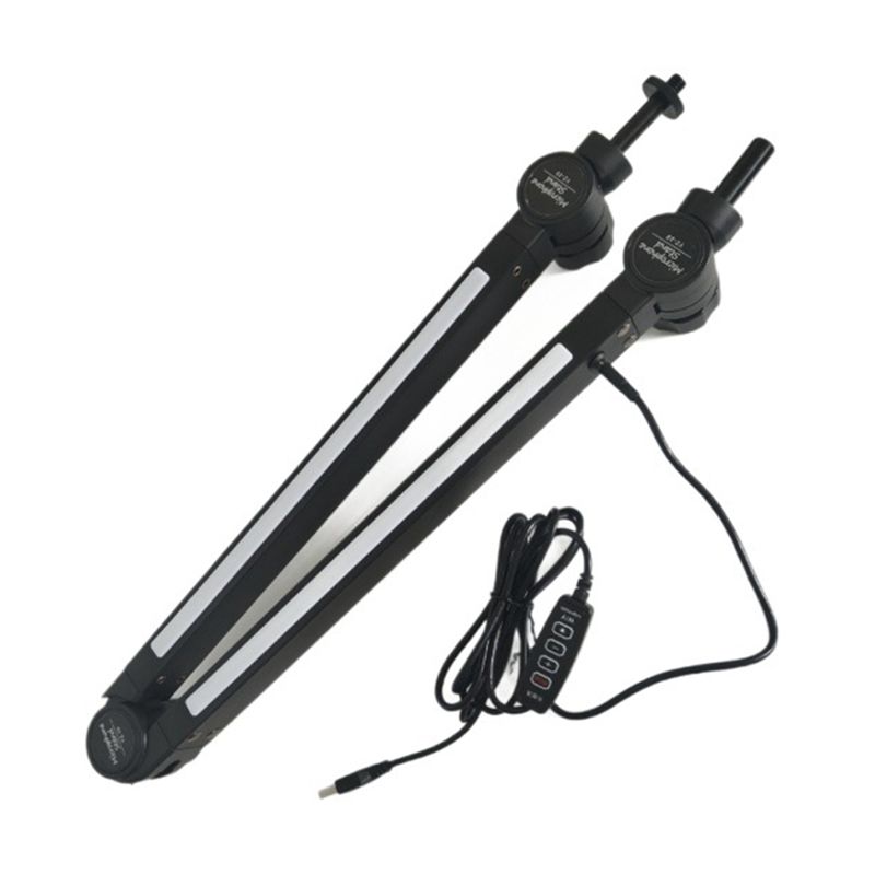 Desk Setup Streaming - Rotatable Suspension Boom Scissor Stand With