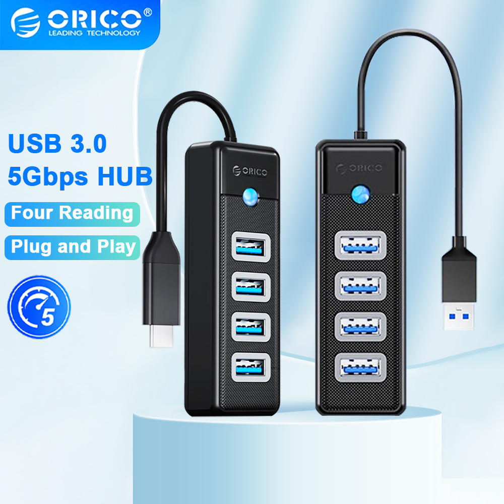 Desk Setup Hub - ORICO USB 3.0 Hub 3/4 Ports