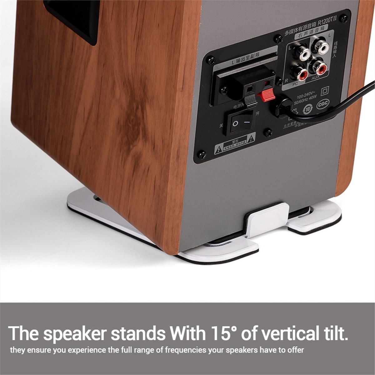 2pcs Desktop Speaker Stands fo - огляд і ціна Desk Setup With Speakers
