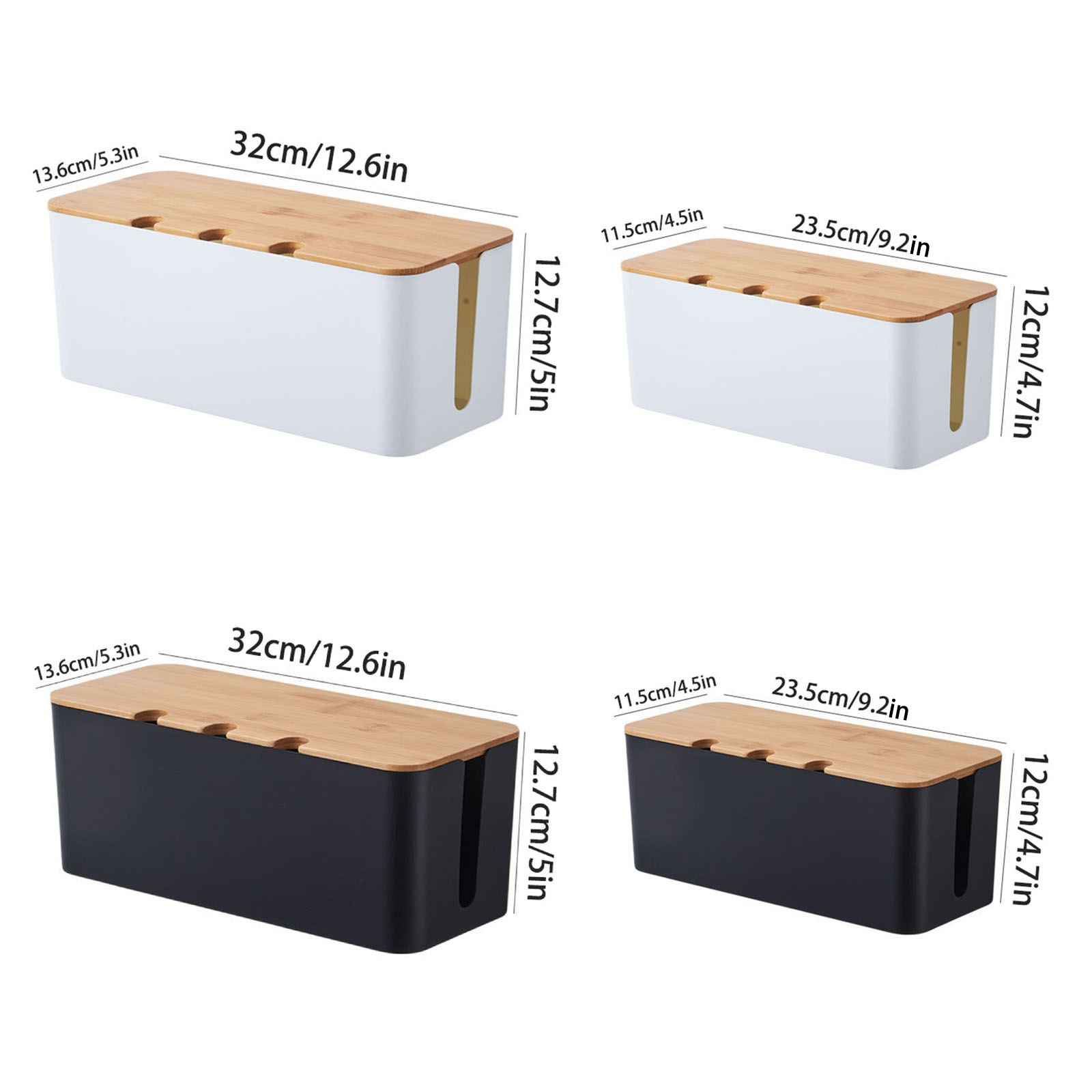 Large Cable Management Box – W - огляд і ціна Desk Setup Hub