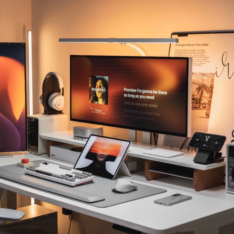Modern Monitor Riser Stand Erg - огляд і ціна Desk Setup Laptop And Monitor