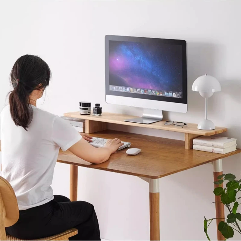 Wooden Monitor Stand Riser for - огляд і ціна Desk Setup Laptop And Monitor