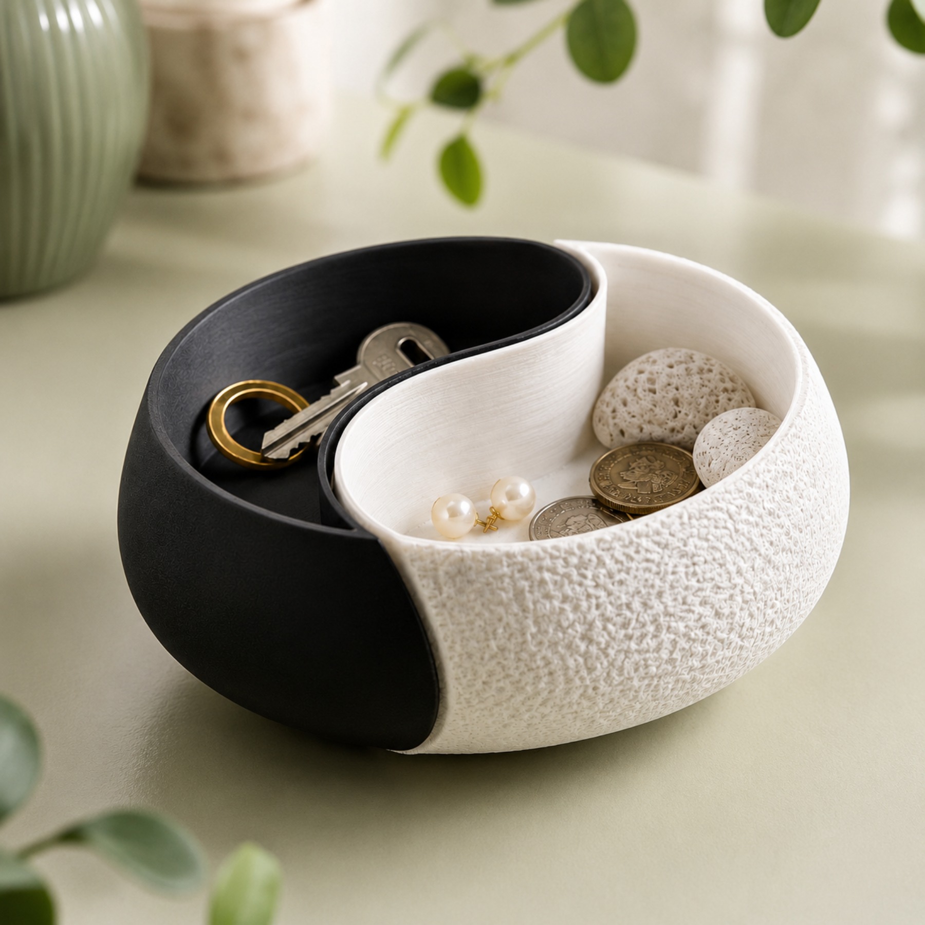 1-Piece Black and White Color  - огляд і ціна Desk Setup Black And White