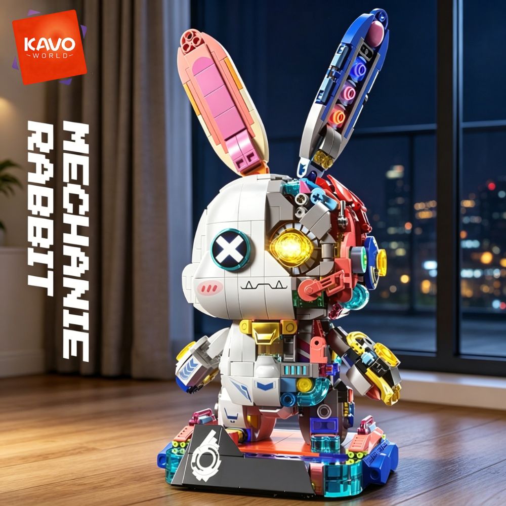 KAVOWORLD 1377PCS Robot Rabbit - огляд і ціна Desk Setup Builder