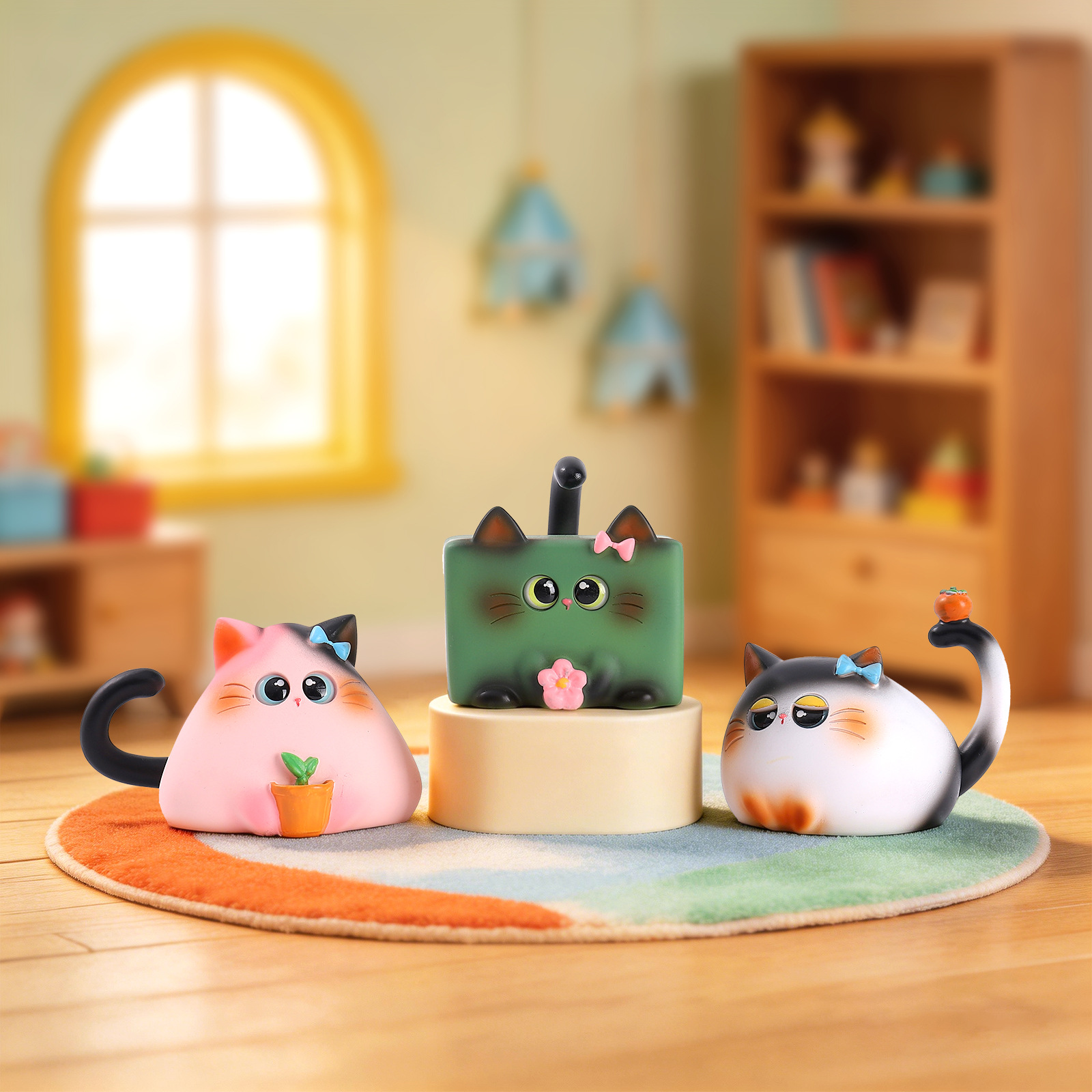 Blind Box Cat Figurine Resin C - огляд і ціна Desk Setup Equipment