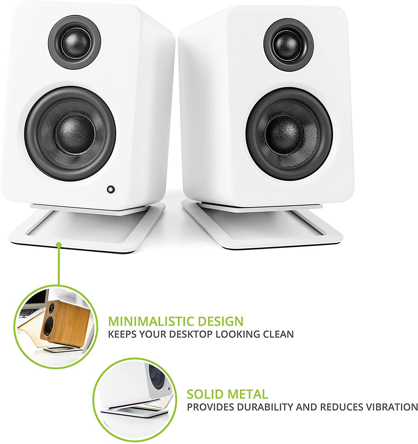 2pcs Desktop Speaker Stands fo - огляд і ціна Desk Setup With Speakers