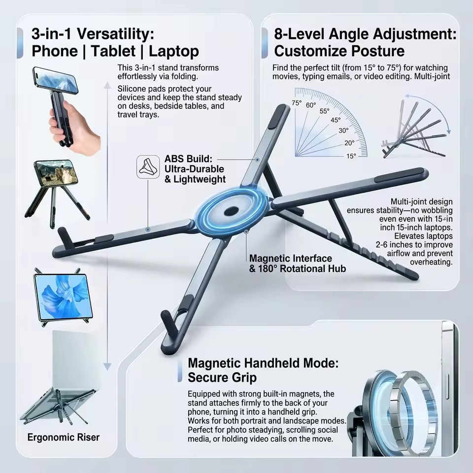 Portable Magnetic Phone Holder - огляд і ціна Desk Setup Equipment