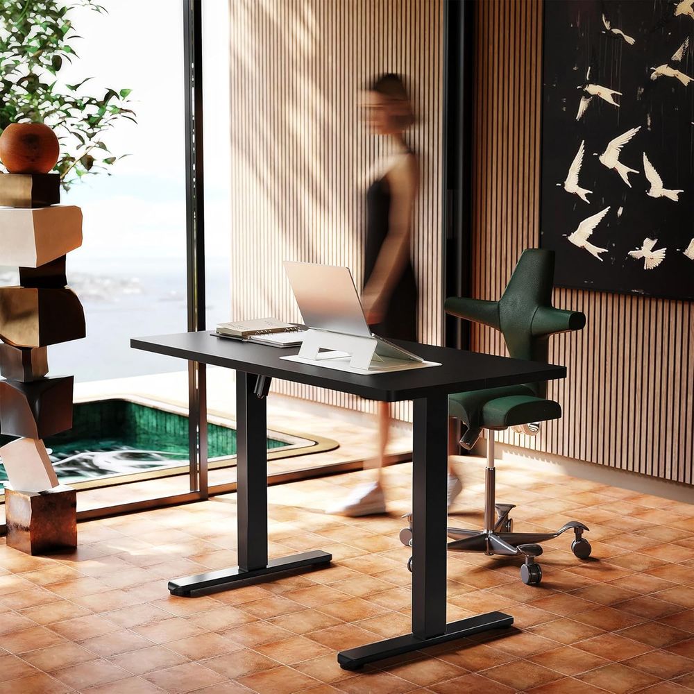 55 x 28 inch Electric Standing - огляд і ціна Work Desk Home Setup