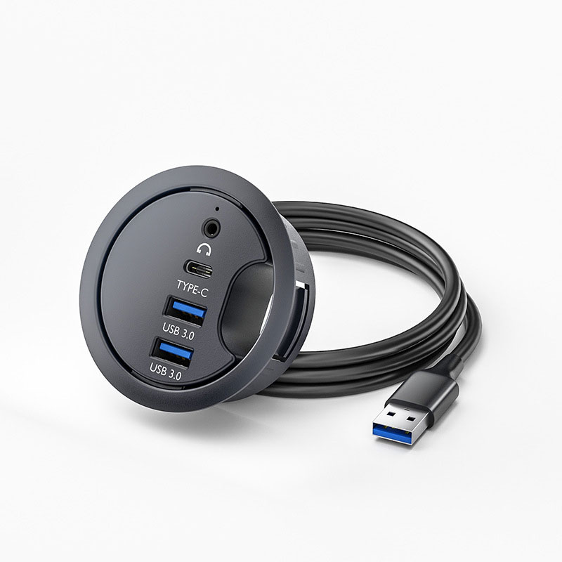 USB HUB 3.0 Mount In Desk Dock - огляд і ціна Desk Setup Hub