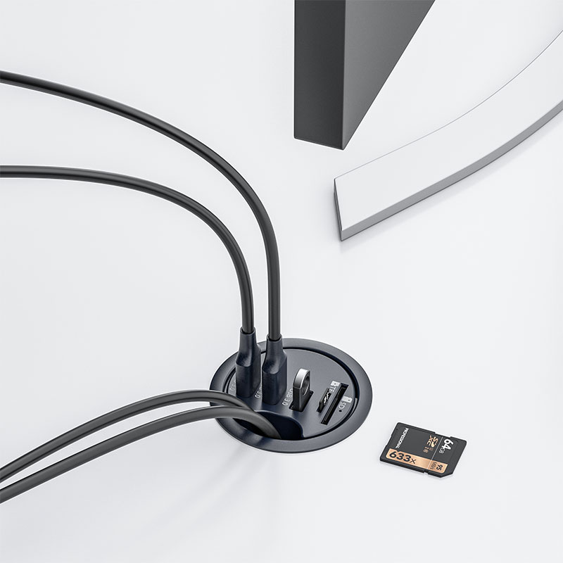 USB HUB 3.0 Mount In Desk Dock - огляд і ціна Desk Setup Hub