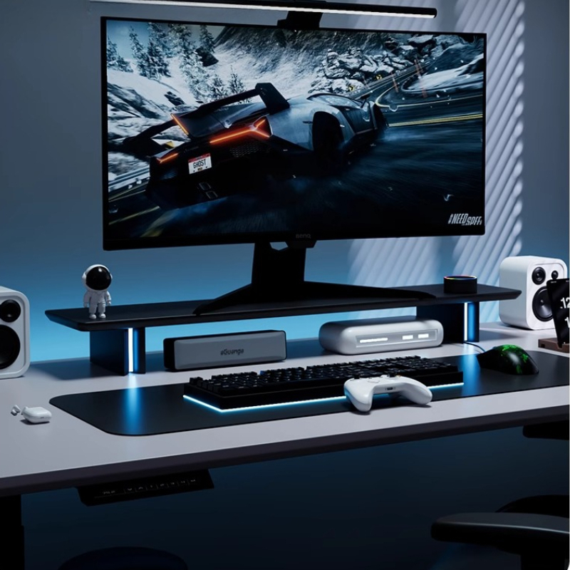 RGB Monitor Stand Ergonomic Co - огляд і ціна Desk Setup Laptop And Monitor