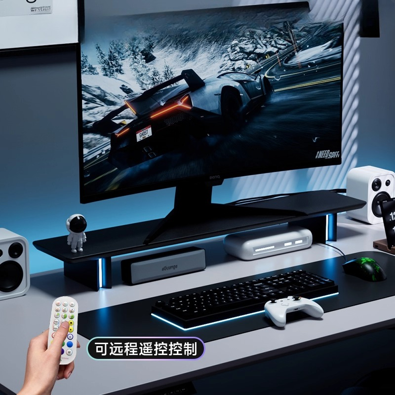RGB Monitor Stand Ergonomic Co - огляд і ціна Desk Setup Laptop And Monitor