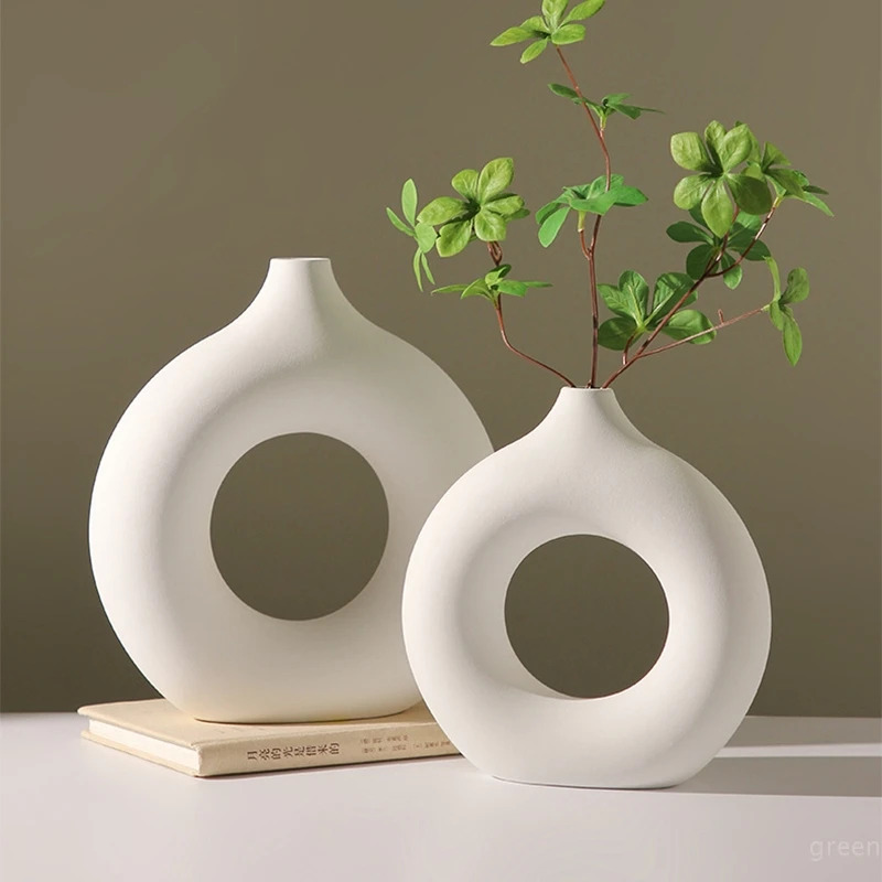 Creative Donut-Shaped Vase, No - огляд і ціна Desk Setup Minimalist