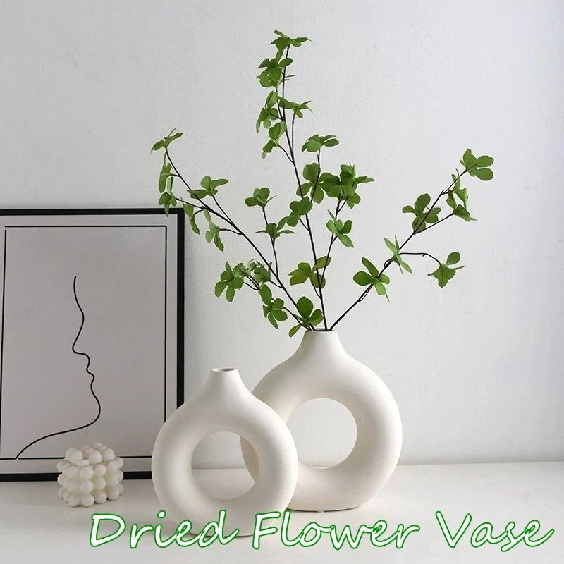 Creative Donut-Shaped Vase, No - огляд і ціна Desk Setup Minimalist