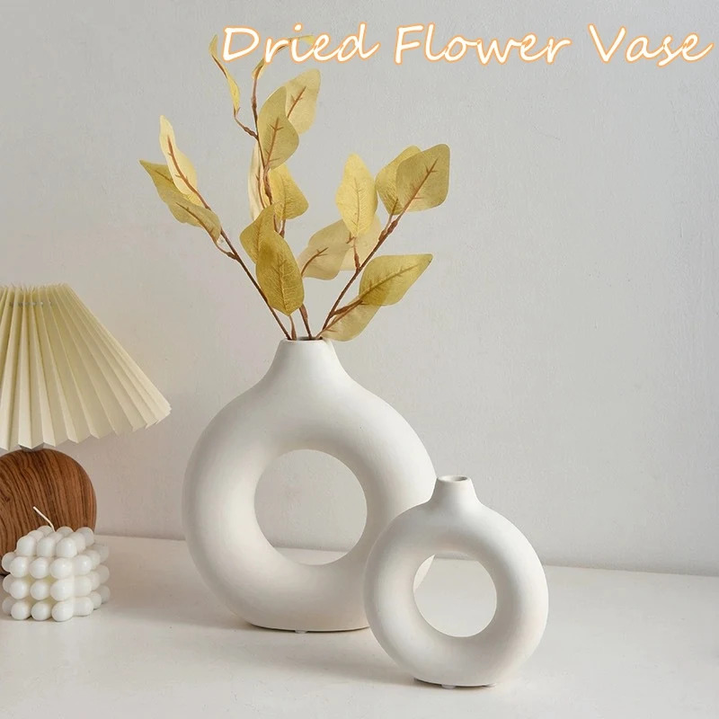 Creative Donut-Shaped Vase, No - огляд і ціна Desk Setup Minimalist