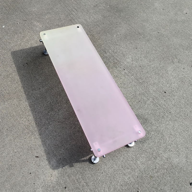 ‌Aesthetic Pink Gradient Acryl - огляд і ціна Desk Setup Laptop And Monitor