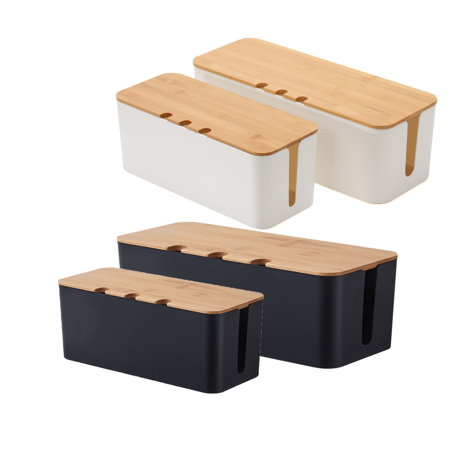 Large Cable Management Box – W - огляд і ціна Desk Setup Hub
