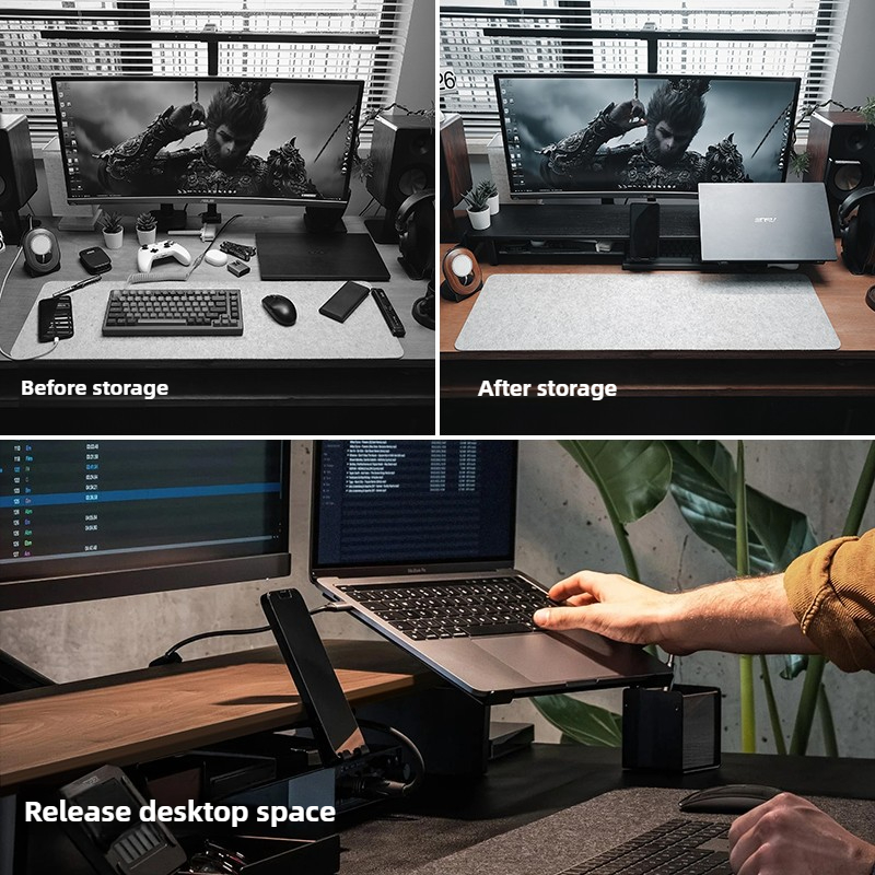 Modular Monitor Riser Stand Er - огляд і ціна Desk Setup Laptop And Monitor