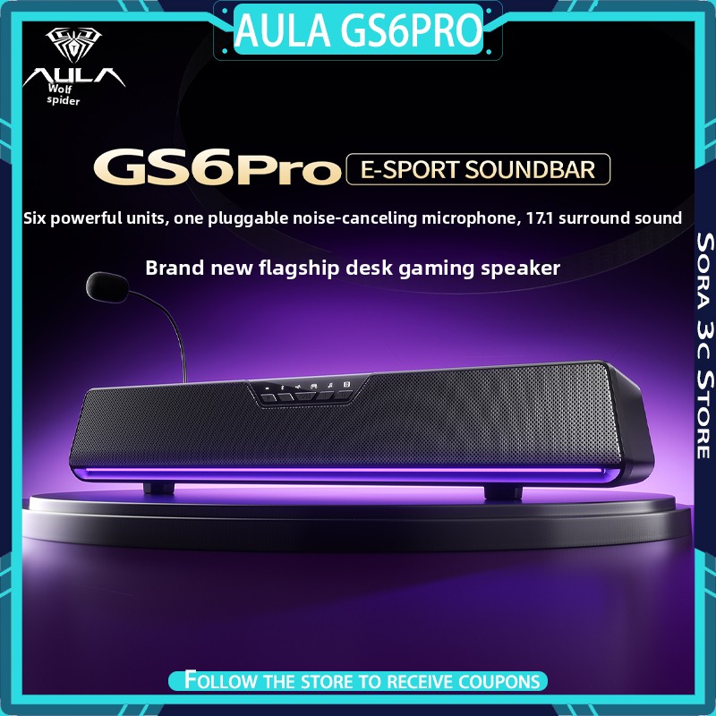 AULA GS6Pro Esports Speaker Bl - огляд і ціна Desk Setup With Speakers