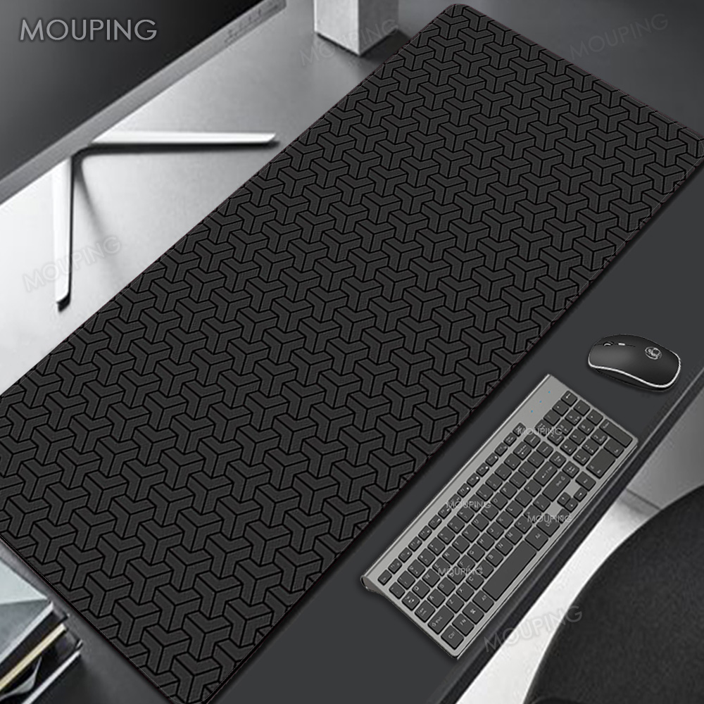 Black Deskmat Carpet Desk Acce - огляд і ціна Desk Setup Black And White