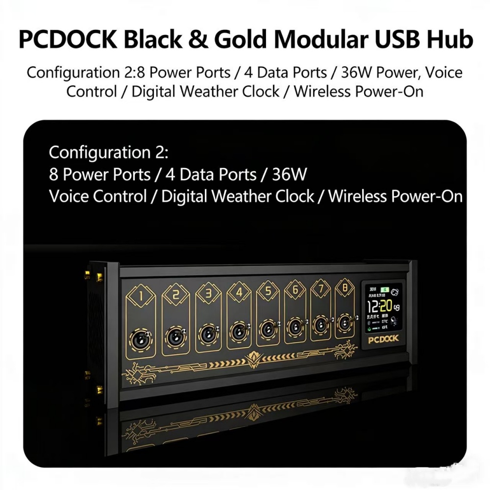 PCDOCK Block USB Desktop Power - огляд і ціна Desk Setup Designer