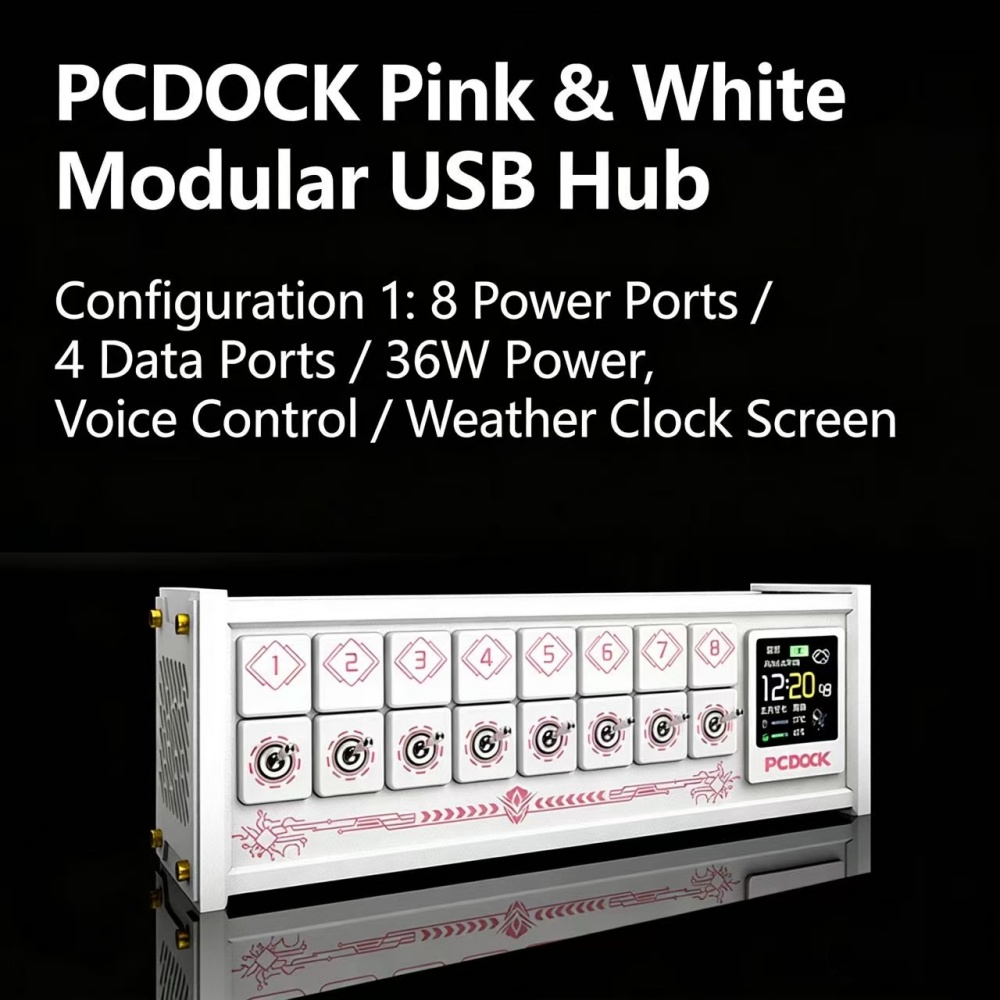 PCDOCK Block USB Desktop Power - огляд і ціна Desk Setup Designer