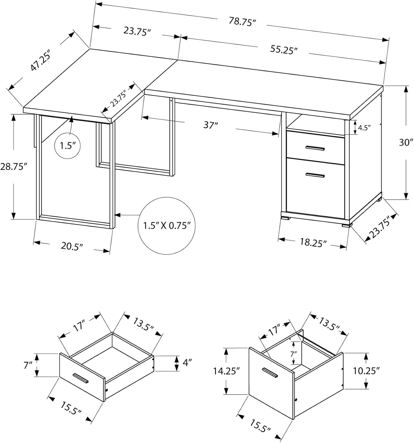 I 7257 Computer Desk, Home Off - огляд і ціна Work Desk Home Setup