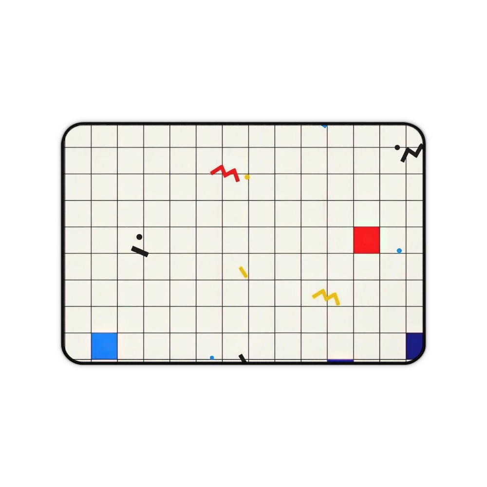 Retro Geometric Grid Desk Mat  - огляд і ціна Desk Setup Designer
