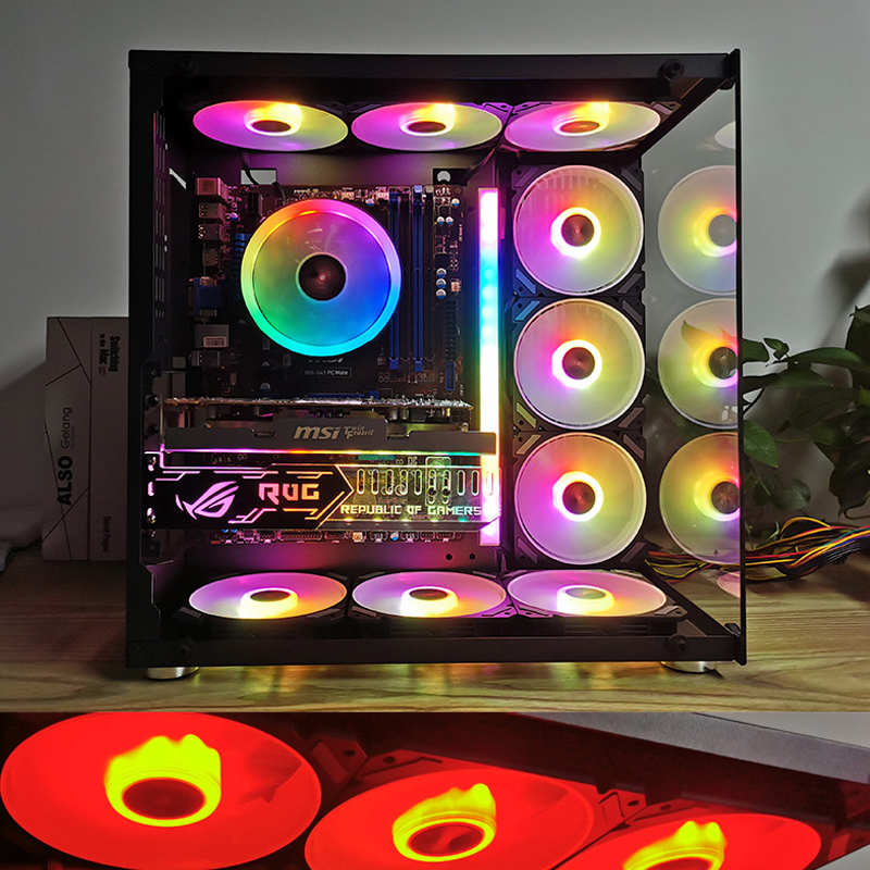 ARGB 120mm Case Fan 5V 3PIN Mo - огляд і ціна Desk Setup Light