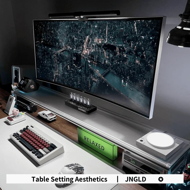 Aluminum Monitor Stand Acrylic - огляд і ціна Desk Setup Laptop And Monitor