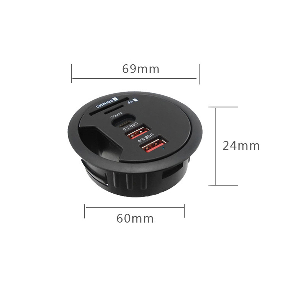 USB HUB Mount In Desk HUBs USB - огляд і ціна Desk Setup Hub