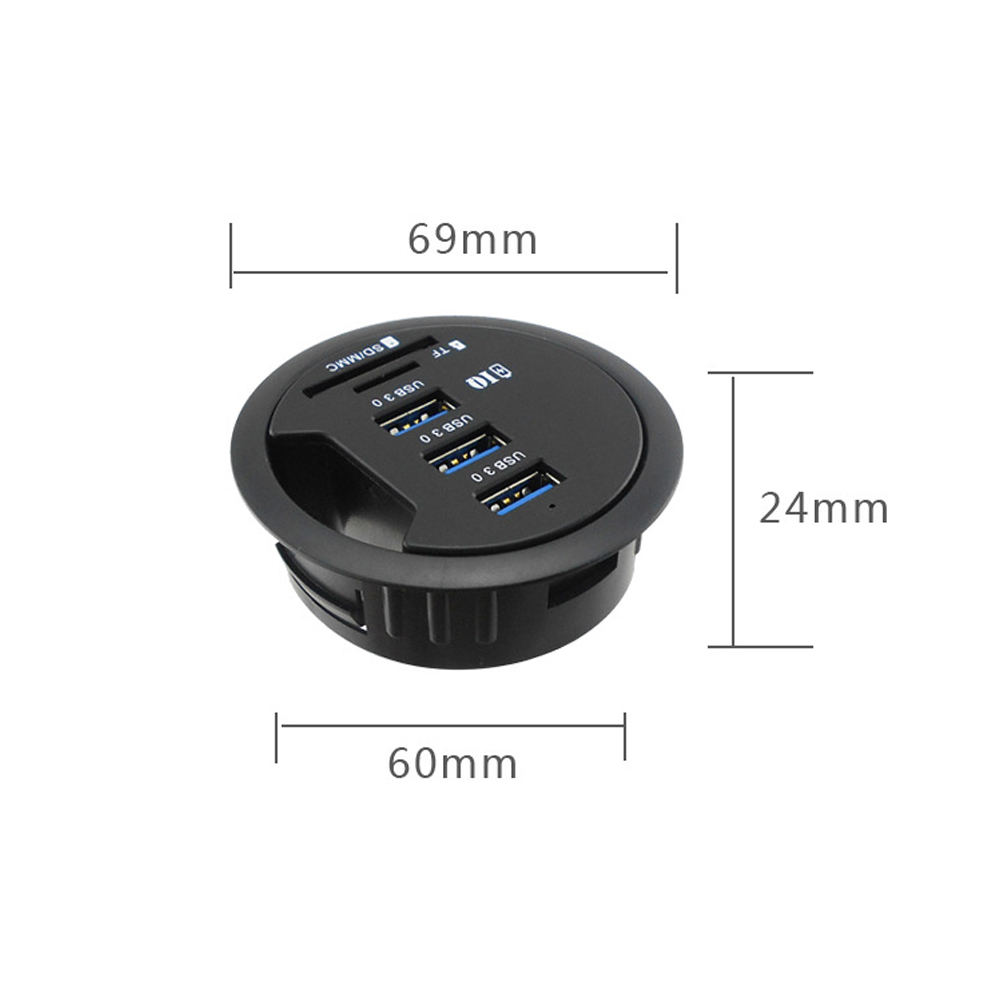 USB HUB Mount In Desk HUBs USB - огляд і ціна Desk Setup Hub