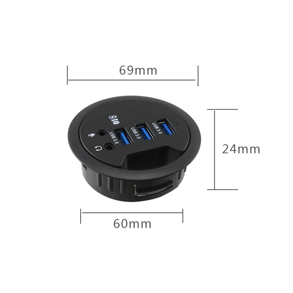USB HUB Mount In Desk HUBs USB - огляд і ціна Desk Setup Hub