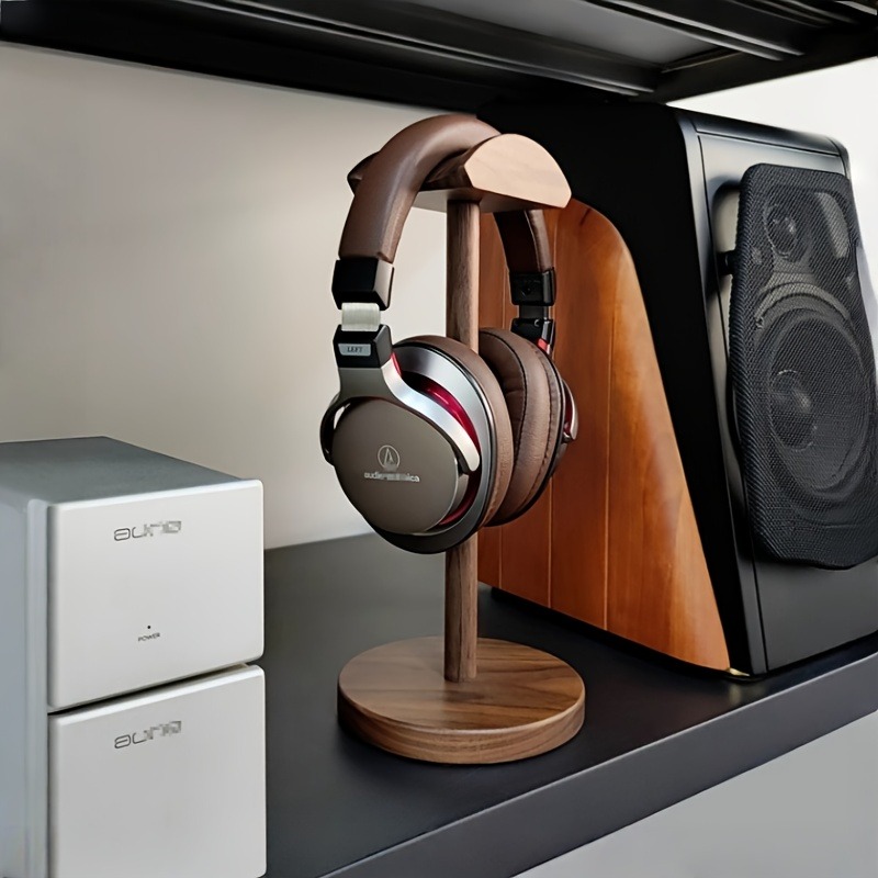 PGY Wooden Headphone Stand Erg - огляд і ціна Desk Setup Headphones