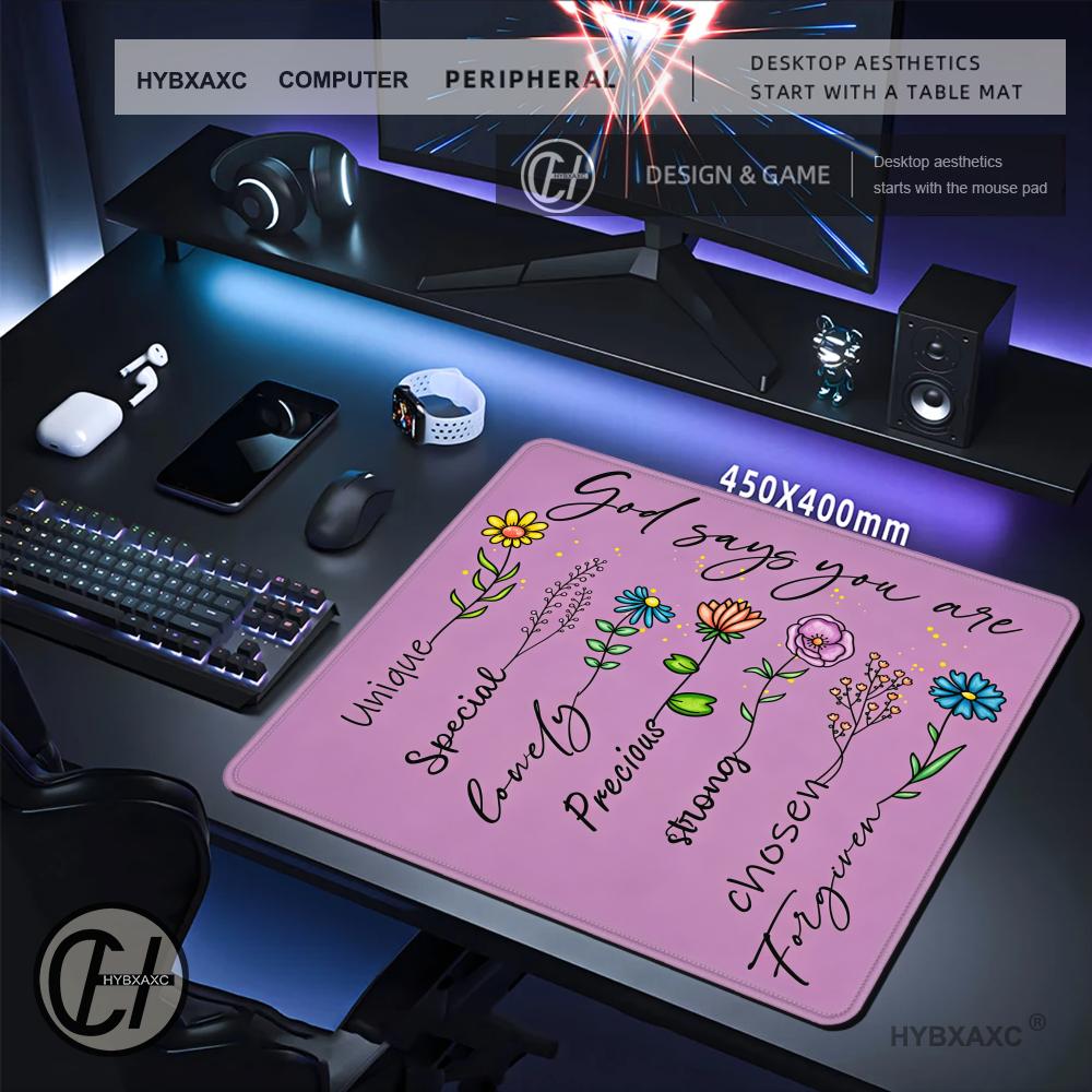 HYBXAXC Colorful Flower Quote  - огляд і ціна Work Desk Home Setup