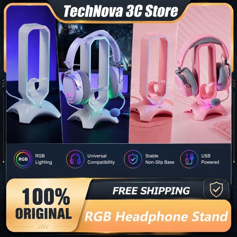 Waizowl RGB Headphone Stand Ga - огляд і ціна Desk Setup Headphones
